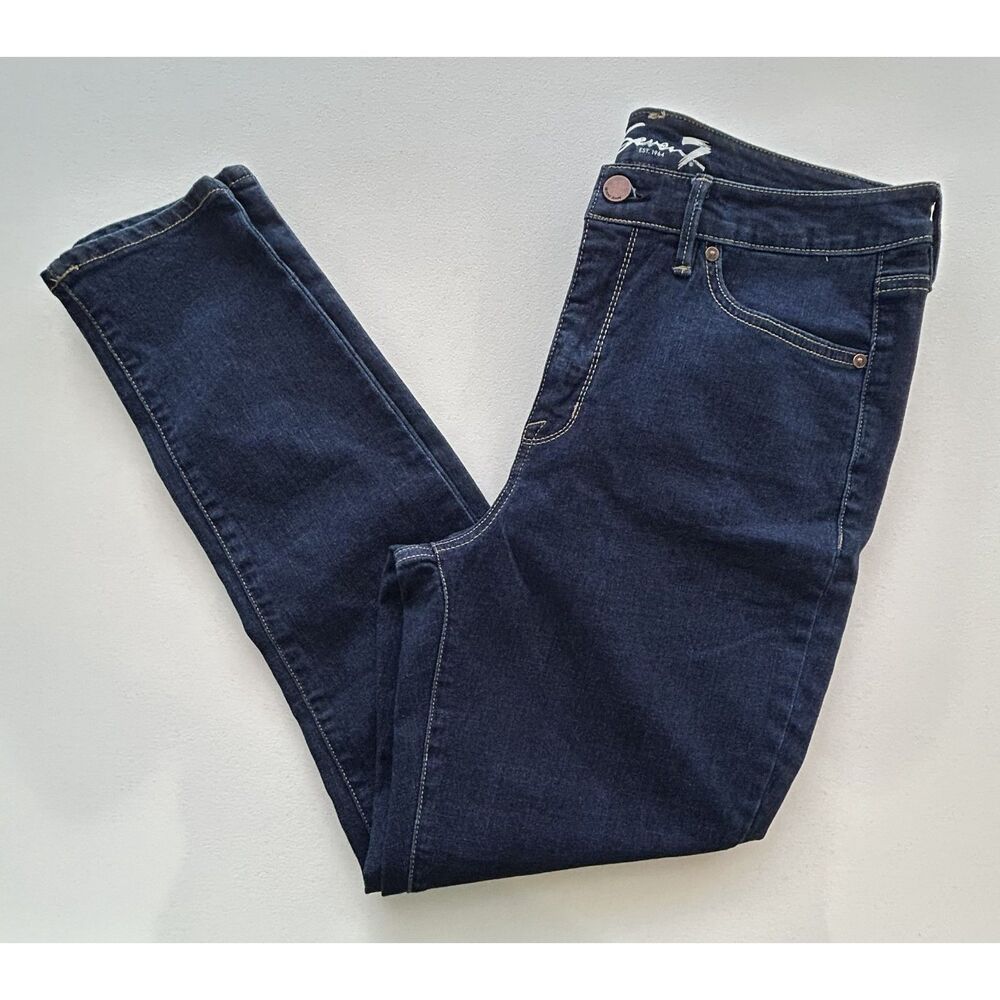 Seven7 NWT Metro High Rise Skinny Jeans Size 10 Blue